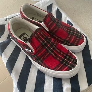 Slip on Vans Plaid Custom made